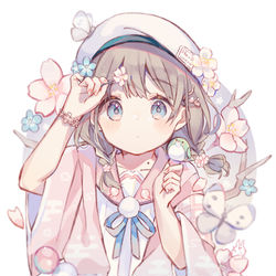 This is a pixiv picture whose title is 🌸.