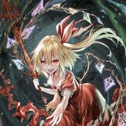 This is a pixiv picture whose title is 紅魔城フラン.