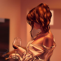 This is a pixiv picture whose title is ワインver1.