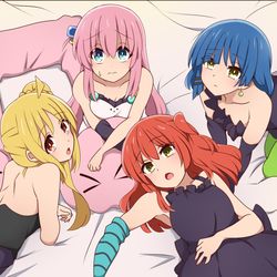This is a pixiv picture whose title is don't say lazy/結束バンドcover.