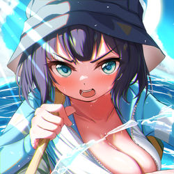 This is a pixiv picture whose title is 水着サキ.