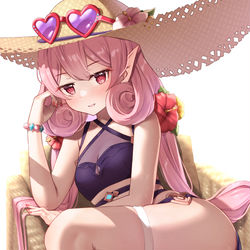 This is a pixiv picture whose title is 水着ネネカ.