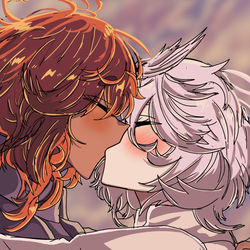 This is a pixiv picture whose title is Happy ending.
