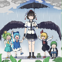 This is a pixiv picture whose title is 羽傘.