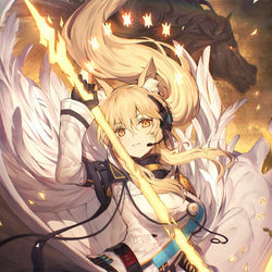 This is a pixiv picture whose title is アークナイツ　耀騎士ニアール.