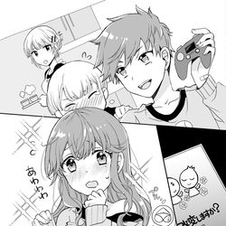 This is a pixiv picture whose title is 【合同誌寄稿作品】理想のお姉ちゃんメーカー（挿絵）.