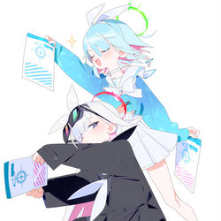 This is a pixiv picture whose title is arona / prana.