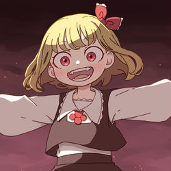 This is a pixiv picture whose title is ルーミア.