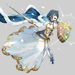 This is a pixiv picture whose title is 母とともに.