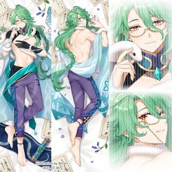 This is a pixiv picture whose title is 白朮先生抱き枕.