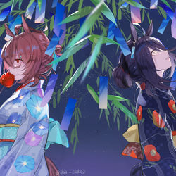 This is a pixiv picture whose title is 🎋☕🧪.