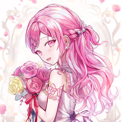 This is a pixiv picture whose title is marry me💐.