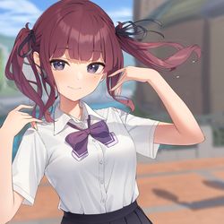 This is a pixiv picture whose title is 夏服パイセン.