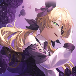 This is a pixiv picture whose title is 🌹💜.