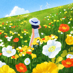 This is a pixiv picture whose title is サニーサマーデイ.