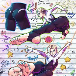 This is a pixiv picture whose title is Gwen Stacy (Spider Verse).