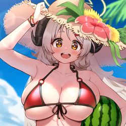 This is a pixiv picture whose title is 水着イズミ.
