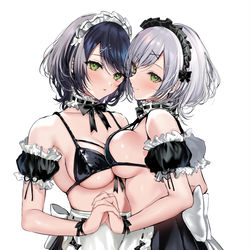 This is a pixiv picture whose title is メイドビキニ.