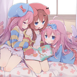 This is a pixiv picture whose title is 【リクエスト】宇佐紀ノノ&如月 文月.