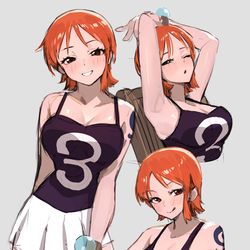 This is a pixiv picture whose title is Nami rkgk.
