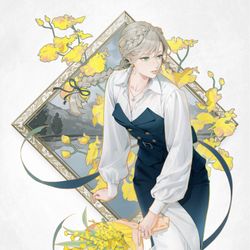 This is a pixiv picture whose title is オンシジューム.