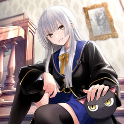 This is a pixiv picture whose title is 山羊座の魔女.