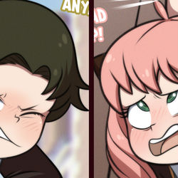 This is a pixiv picture whose title is Anya&Damian.