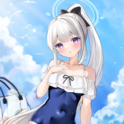 This is a pixiv picture whose title is 水着ミヤコ.