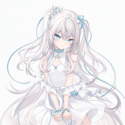 This is a pixiv picture whose title is V.
