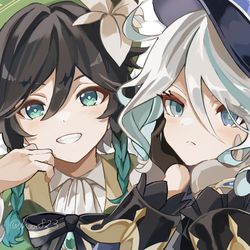 This is a pixiv picture whose title is フリーナとウェンティ.