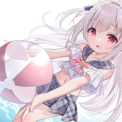 This is a pixiv picture whose title is 「お兄さん！　一緒に遊びましょっ！」.