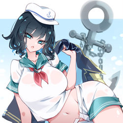 This is a pixiv picture whose title is 不透明.