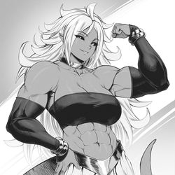 This is a pixiv picture whose title is Android 21 flex.