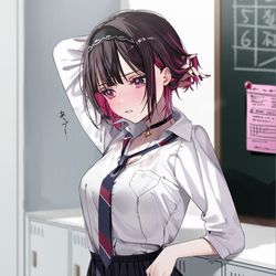 This is a pixiv picture whose title is (誰だよエアコンの温度上げたの…💢).