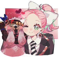 This is a pixiv picture whose title is 【skeb】ラッコさんと女の子.