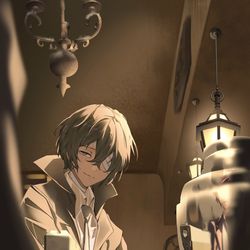 This is a pixiv picture whose title is 文ストログ(双黒).