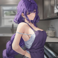 This is a pixiv picture whose title is 料理に挑戦！？.
