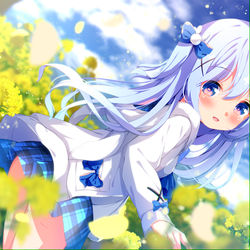 This is a pixiv picture whose title is 菜の花畑チノちゃん.
