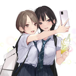 This is a pixiv picture whose title is なかよし.