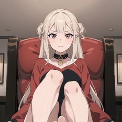 This is a pixiv picture whose title is 恥ずかしい ashamed.