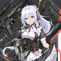 This is a pixiv picture whose title is PewPew Maid.
