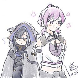 This is a pixiv picture whose title is トワツガイ(後半舞台ネタバレ).