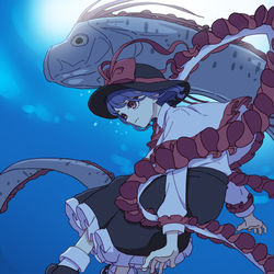This is a pixiv picture whose title is 衣玖さんの日.