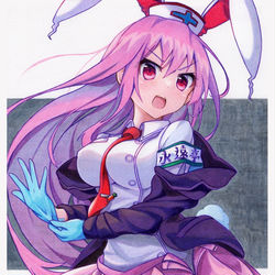 This is a pixiv picture whose title is 緊急時鈴仙さん.