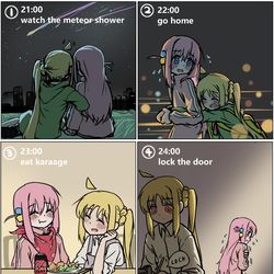 This is a pixiv picture whose title is The night after the confession !.