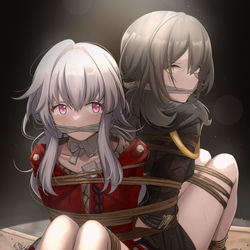 This is a pixiv picture whose title is Clara and Stelle Kidnapped.