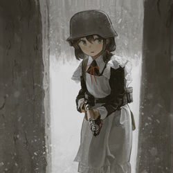 This is a pixiv picture whose title is 廃墟.