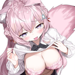 This is a pixiv picture whose title is 助手くん、どこを見ているの？エッチ！.