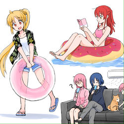 This is a pixiv picture whose title is 結束バンドの夏.