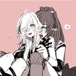 This is a pixiv picture whose title is bite.